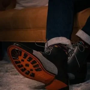 Shoes | Real Spanish Leather Jumper Boots In Black And Wool  display picture 1
